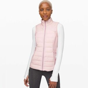 Lululemon Down For It All Vest in Porcelain Pink Sz 8